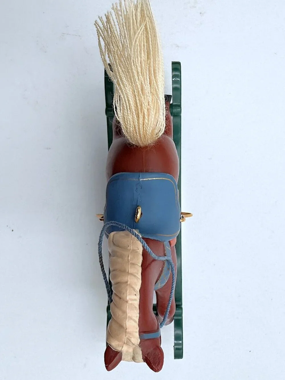 Hallmark Vtg 1983 Rocking Horse Ornament & 1981 Inspired Rocking Horse Lapel Pin